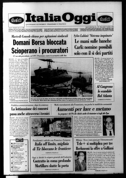 Italia oggi : quotidiano di economia finanza e politica